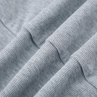 solid color rib hooded zipper
