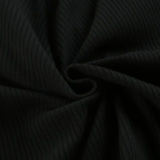 Contrast Pit Strip Long-sleeved slim top