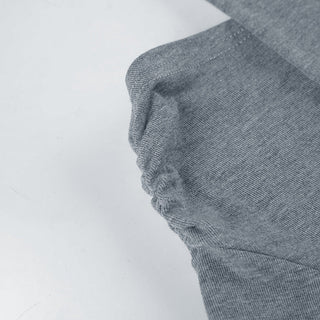 pleated irregular off-shoulder top