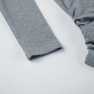 pleated irregular off-shoulder top