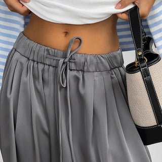 Satin Casual Suit Pants