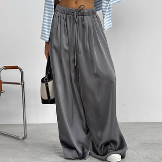 Satin Casual Suit Pants