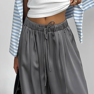Satin Casual Suit Pants