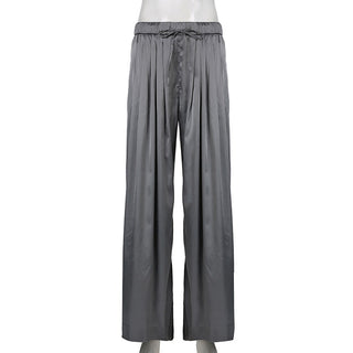 Satin Casual Suit Pants