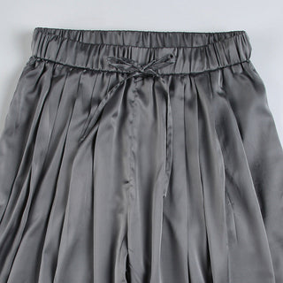 Satin Casual Suit Pants