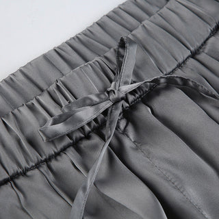 Satin Casual Suit Pants