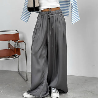 Satin Casual Suit Pants