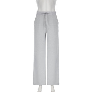 Loose Straight Leg Wide Leg Pants