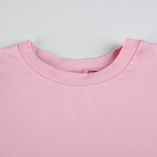 Solid Color Round Neck Base Shirt