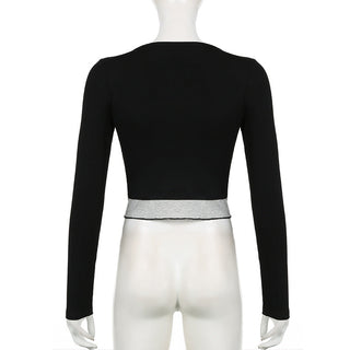 Fake Two-piece Lace T-shirt