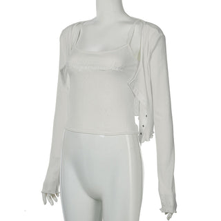 Jacquard Knitted Two-piece Top