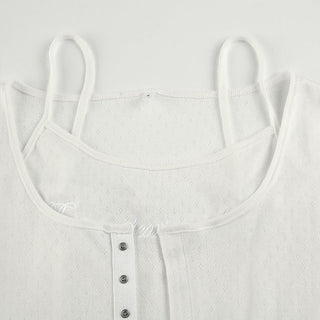 Jacquard Knitted Two-piece Top