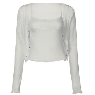 Jacquard Knitted Two-piece Top