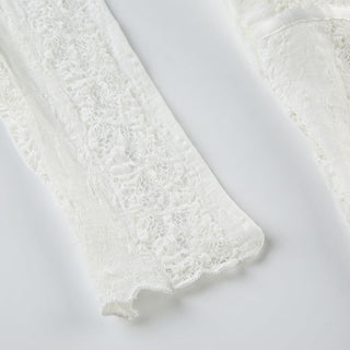 Hollow Lace-up T-shirt