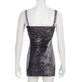 retro lace-up knitted vest