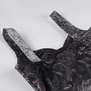 retro lace-up knitted vest