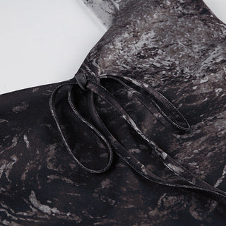 retro lace-up knitted vest