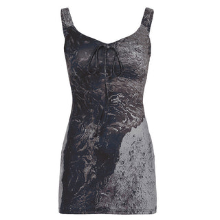 retro lace-up knitted vest