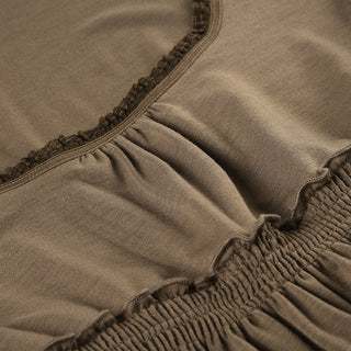 Lace Edge Square Collar Swing Top