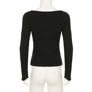 Lace V-Neck Cross Chest Top