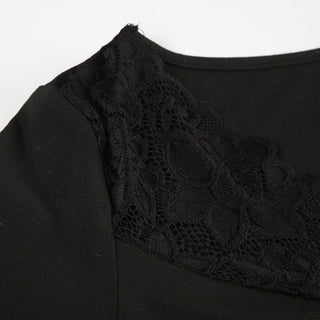 Lace V-Neck Cross Chest Top