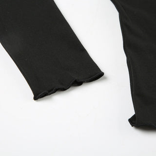 Lace V-Neck Cross Chest Top