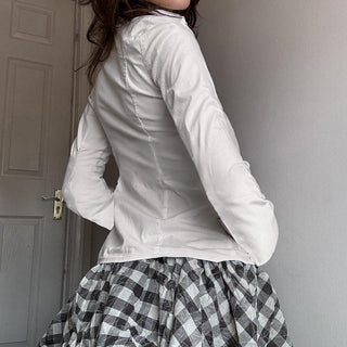 Pleated Slim Fitted Waist Top