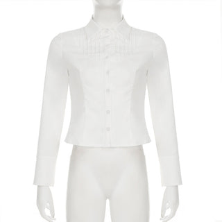 Pleated Slim Fitted Waist Top