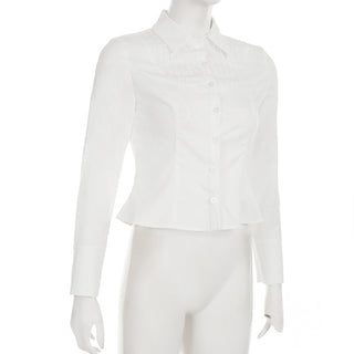 Pleated Slim Fitted Waist Top