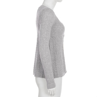 Twisted Square Collar Wool Cardigan