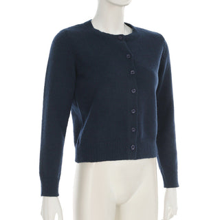 Pure Color Long Sleeve Wool Cardigan