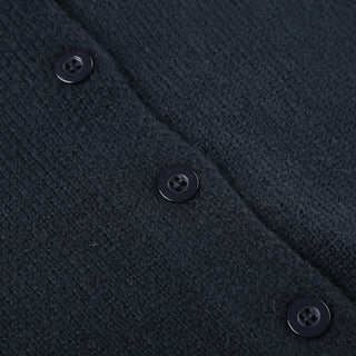 Pure Color Long Sleeve Wool Cardigan
