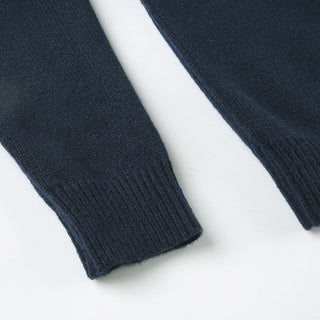 Pure Color Long Sleeve Wool Cardigan