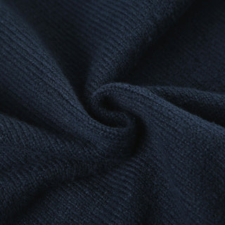 Pure Color Long Sleeve Wool Cardigan