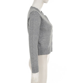 Pure Color Long Sleeve Wool Cardigan