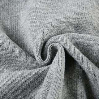 Pure Color Long Sleeve Wool Cardigan