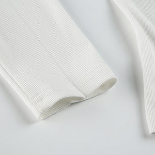 Twisted Lace Square Collar Slim Top