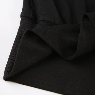 Plaid Lace-Up Bow Knit Top