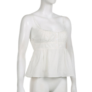 Low-Cut Square Collar Sling Top