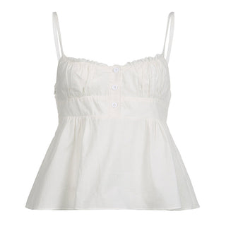 Low-Cut Square Collar Sling Top