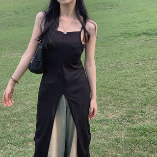 Slit Bandage Knitted Dress