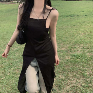 Slit Bandage Knitted Dress