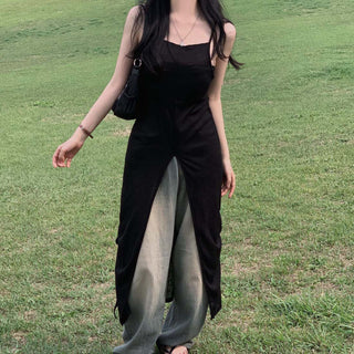 Slit Bandage Knitted Dress