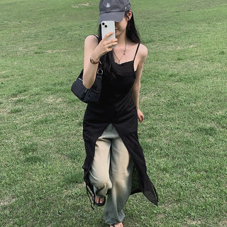 Slit Bandage Knitted Dress