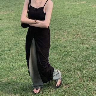 Slit Bandage Knitted Dress