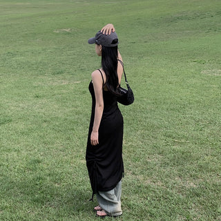 Slit Bandage Knitted Dress