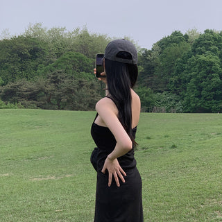 Slit Bandage Knitted Dress