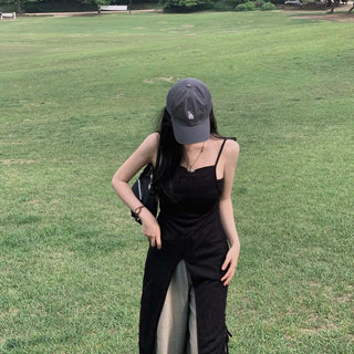 Slit Bandage Knitted Dress