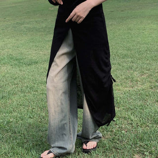 Slit Bandage Knitted Dress