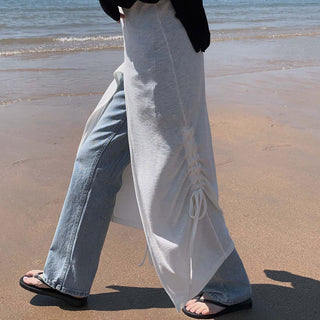 Slit Bandage Knitted Dress